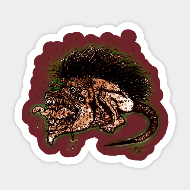 Ratman Sticker by Cosmic Terrors